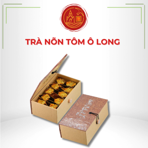 Trà Nõn Tôm Ô Long Cầu Tre Việt Hộp Gỗ 100g